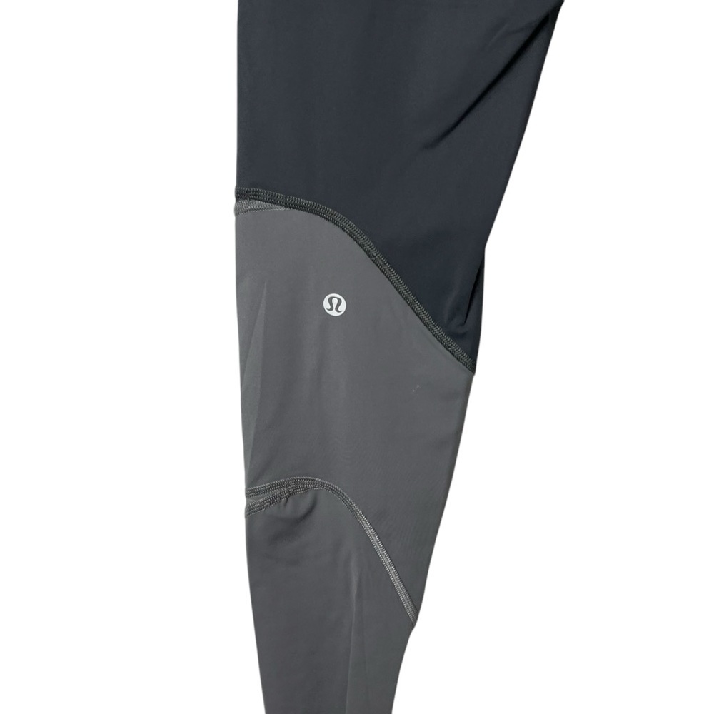 Lululemon Colour Me Ombré Tights Gray Obsidian Mesh Size 10 28” - Picture 7 of 9